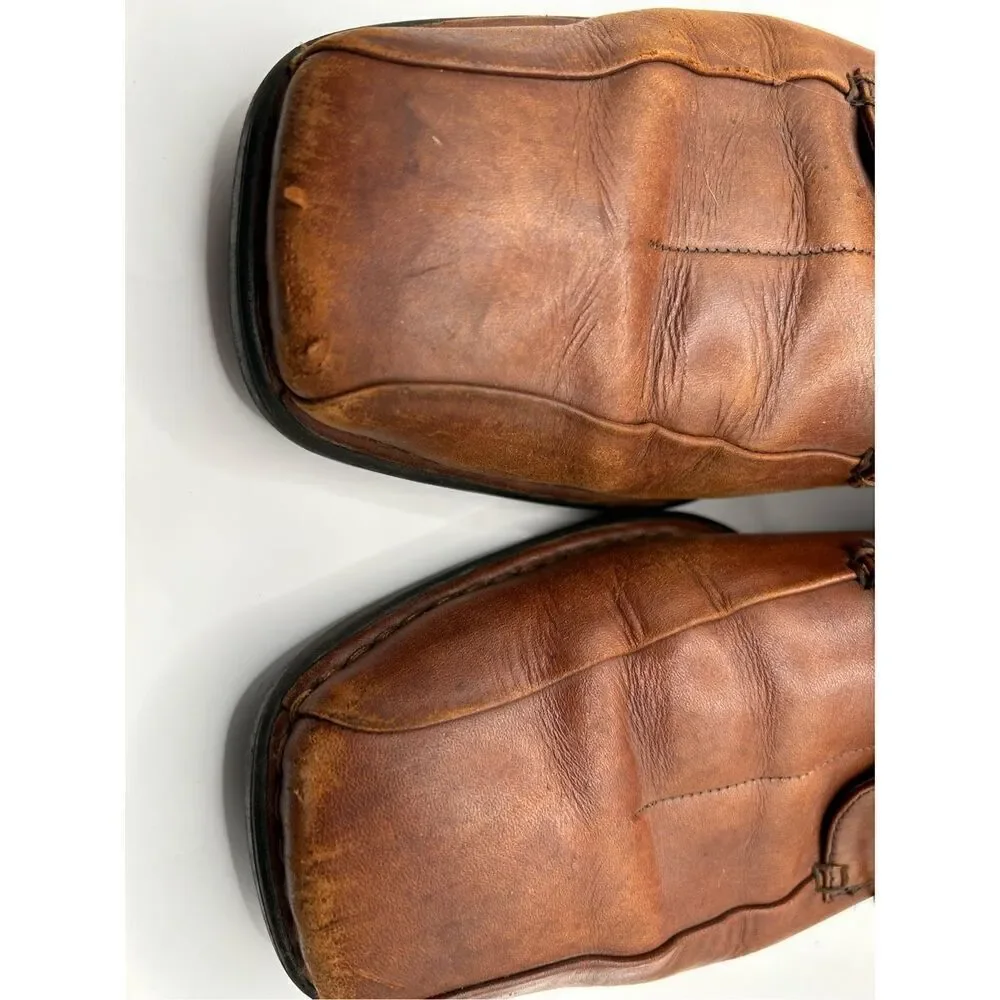 Rockport Trutech Mens 11 M Brown Leather Oxfords Dress Shoes
